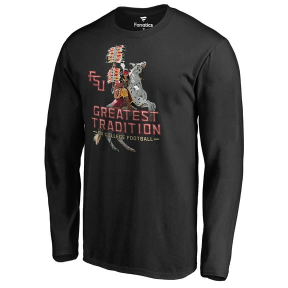 Men's Black Florida State Seminoles Greatest Tradition Long Sleeve T-Shirt