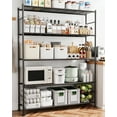 thumbnail image 3 of Sakugi 5-Tier Heavy Duty Wire Shelving Unit,47.2" × 12.6" × 60.3" Inches, 1500 lbs Capacity, Black, 3 of 7
