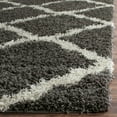 thumbnail image 3 of SAFAVIEH Dallas Logan Geometric Shag Area Rug, Dark Grey/Ivory, 5'1" x 7'6", 3 of 6