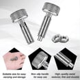 thumbnail image 4 of 2 Pcs Hand Retractable Spring Plunger Stainless Steel Lock Out M6 Type Quick Release Pins For Rolling Toolbox Packout, 4 of 5
