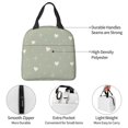 thumbnail image 7 of Sage Green Heart Star Lunch Bag Thick Aluminum Foil Tote Cooler for Women Office Picnic Gift, 7 of 7