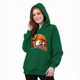 thumbnail image 6 of CFLVAEK Funny Graphic Sweatshirts for Women with Hood Plus Size Long Sleeve Holiday Hoodies Oversized Pullover Tops with Pockets Green XL, 6 of 6