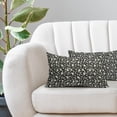 thumbnail image 5 of Vintage Floral Lumbar Pillow Covers 12x20 Set of 2 Modern Black Floral Outdoor Decorative Throw Pillow Covers Farmhouse Rustic Print Pillowcases Cotton Linen Cushion Covers For Couch Bed Sofa Decor, 5 of 6