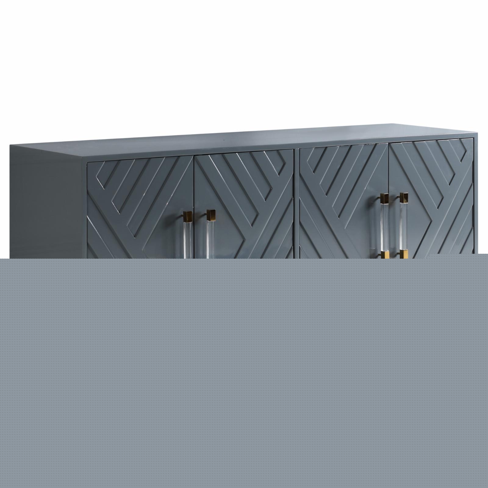thumbnail image 2 of Best Master Furniture Junior 64" Transitional Wood Sideboard in Navy/Gold Plated, 2 of 5