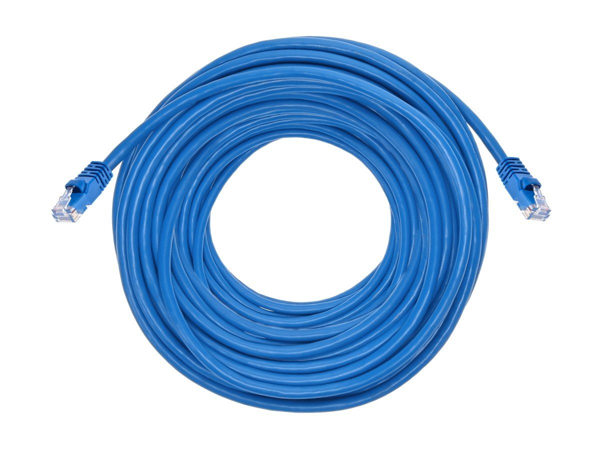 Monoprice Cat6 24AWG UTP Ethernet Network Patch Cable 100ft Blue