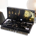 thumbnail image 3 of Compact Mahjong Travel Family Play Set Portable Tile Game Easy Storage With Adult Gathering Indoor Outdoor Party Night Lightweight Carrying Included, 3 of 3