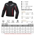 thumbnail image 2 of Transpirable ARMADO IMPERMEABLE Equipo de Protección para Todo Clima Chaqueta de Motocicleta 600D para Hombres Dualsport Moto Racing Moto Biker METRO SOLEDAD chaqueta de moto, 2 of 9