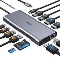 thumbnail image 1 of Estación de acoplamiento USB C para portátil con doble monitor HDMI 14 en 1, 1 of 7