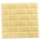 thumbnail image 3 of Per y pegar 3D Tile Brick Wall Sticker DIY Panel de papel tapiz impermeable 30x30cm dorado Sunnimix Adhesivo de pared de ladrillo de azulejos 3D, 3 of 7