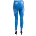 thumbnail image 2 of PANTALON DE MEZCLILLA MATERNIDAD ALMACENES MARIO 3000 AZUL CIELO C/PARCHE MEDIO, 2 of 4