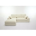 thumbnail image 5 of 98" Sectional Sofa Cloud Couch for Living Room Set,Modern Minimalist L-Shape Style Couch,Upholstered Sleeper 3 Seat Sofa for Living Room,Bedroom,for Home Office,Installation-Free Sofa,White, 5 of 9
