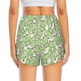 thumbnail image 2 of Lsque Cute Frog Printed Women's Running Shorts with Liner Pockets,Elastic Quick Dry Workout Athletic Gym Yoga Shorts,Womens High Waist Shorts-Medium, 2 of 9