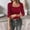 Red Sweater for Winter, variant on XPMWRP Women's Solid Color Sweaters Fall Fashion Ribbed Long Sleeve Lightweight Knit Square Neck Tops Cute and Trendy Outfits Beige L