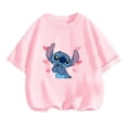 thumbnail image 4 of Camiseta de manga corta con estampado de Stitch para niña, ropa de dibujos animados para niño de 3 a 12 años, camisetas de cumpleaños para niño, mono de camión para niño, 4 of 5