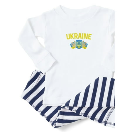 

CafePress - Ukraine Ukrainian Flag Ukraine Flag Vintag Pajamas - Toddler Long Sleeve Pajama set