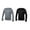 Black / Grey, variant on Blank Activewear Pack of 5 Men's Long Sleeve T-Shirt, Quick Dry Performance fabric