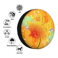 thumbnail image 4 of Waterproof Spare Wheel Cover, Cartoon Autumn Leaves Pattern Adjustable Wheel Cover For Jeep Trailer RV SUV Car, 17 inch, 4 of 8
