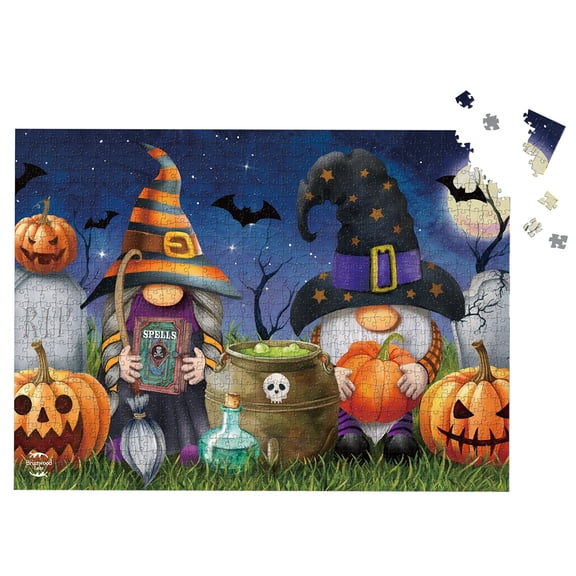 Briarwood Lane Jigsaw Puzzle 1000 Pieces Adult Finished Size 29.5x19.68 Halloween Gnomes Puzzle For Game Night