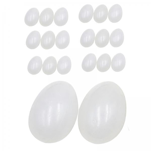 Paquete de 15 Huevos de simulación de plástico realista Sunnimix 20 piezas
