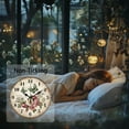 thumbnail image 4 of 1pc Printed Wall Clock for Home Living Room Bedroom Decoration Flat Round Butterfly 300mm, 4 of 9