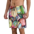 thumbnail image 2 of Pofeuu Easter Eggs Prin Men's Swim Trunks Quick Dry Bathing Suit Swimming Board Shorts Mesh Lining Beach Swimwear-Small, 2 of 6