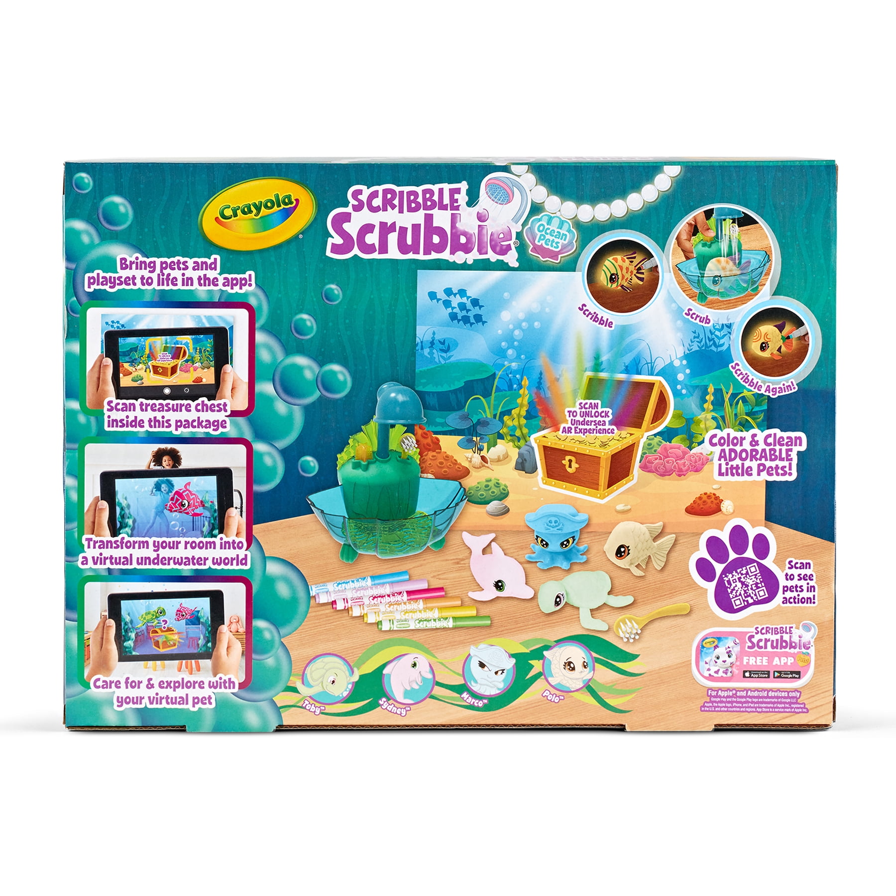 Crayola Scribble Scrubbie Ocean Pets Glow Lagoon