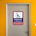 thumbnail image 4 of Portrait Round Plus Proud Americans Door or Wall Sign | Easy Installation | Patriotic Stars and Stripes USA Pride Sign -Small, 4 of 8