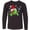 AB-Black, variant on Inktastic Christmas Turtle in with Santa Hat and Snowflakes Long Sleeve Youth T-Shirt