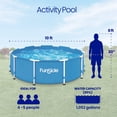 thumbnail image 3 of Funsicle Activity Above Ground Metal Frame Swimming Pool – 10' x 30", Backyard Games For Kids & Adults, Round, Blue, 3 of 5