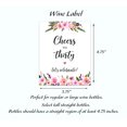thumbnail image 6 of Set of 5 Wine Labels, 30th Birthday Gift, Chic Stickers, For Women, 30 and Fabulous, Wine Bottle Label, Gift Ideas, Party Gift, Alternative to birthday card A30BD-5P1, 6 of 13