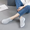 thumbnail image 6 of Womens Sneakers Running Shoes Mesh Soles Outdoor Women Slip on Comfortable Sports Casual (Grey 8), 6 of 9
