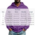 thumbnail image 4 of MXALUOB Full Zip Hoodies for Men Solid Color Classic Fit Sweatshirt Long Sleeve Drawstring Outerwear Fall Winter Daily Casual Wear, 4 of 7