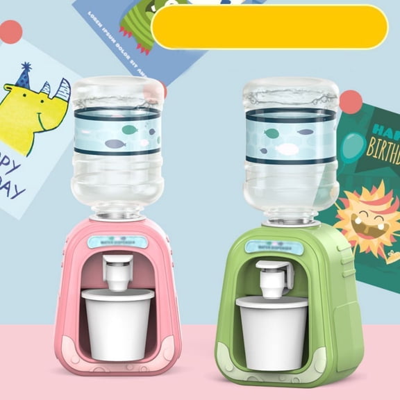 Esaierr Mini Water Cooler Dispenser Toy for Kids Baby Small Desk Top Water Dispenser Beverage Dispenser for Bedroom Simulation Kitchen Toys for Ages3+ Kids