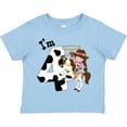thumbnail image 3 of Inktastic I'm Four-cowgirl Riding Horse Birthday Girls Toddler T-Shirt, 3 of 5