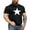Black, variant on JAKANYQ Men's Tee Shirts Star Print Simple Fashion Short Sleeved Round Neck T Shirt Loose Comfortable
