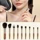 thumbnail image 2 of Juego de brochas de maquillaje NikouMX 9 piezas contorno polvo, 2 of 8