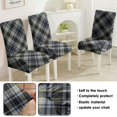 thumbnail image 5 of Moroccan Geometric Dining Chair Covers Set of 4, Washable Polyester Slipcovers, Stretch Removable Seat Protectors for Rustic Home Party Kitchen Use, 5 of 7