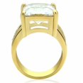 thumbnail image 3 of Luxe Jewelry Designs Women's Gold Ion Plated Engagement Ring with AAA Grade CZ - Size 6 (Pack of 2), 3 of 4
