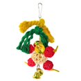 thumbnail image 1 of Bangcool Parrot Cage Toy Hanging Colorful Bird Perch Swing Parrot Chew Toy for Christmas, 1 of 10