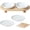 2 Dishes+2 Shallow Dishes+Stand- White, variant on Raised Ceramic Wide Whisker Friendly Cat Dishes, Food and Water Bowl Set with Adjustable Stand, Anti-Whisker Fatigue, 2 Dishes and 2 Shallow Dishes