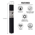 thumbnail image 3 of A&S Mezuzot Modern Aluminum Pomegranate Design Mezuzah Case Home Accessories (Black, 12cm-5inch), 3 of 5