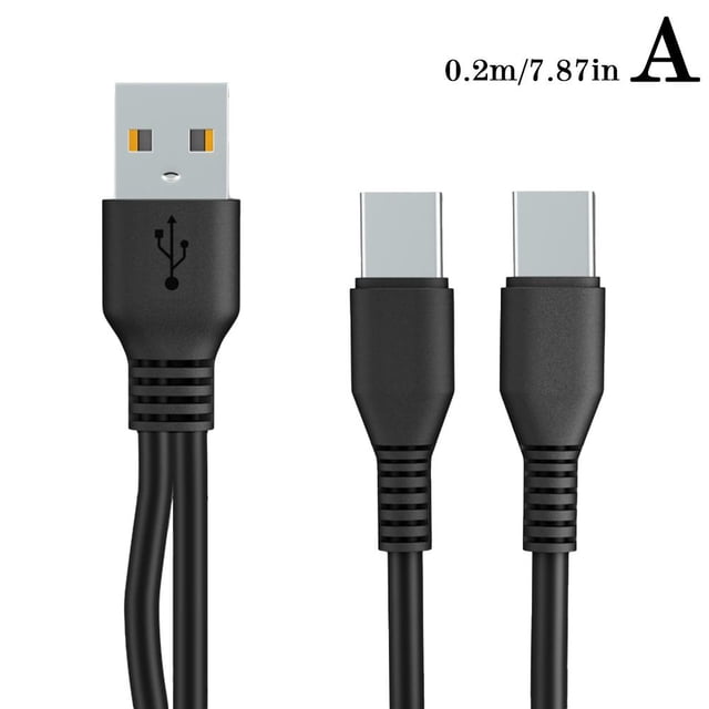 Two in one Micro USB Data Cable Only Charging Cable For Phones AU Q5O4