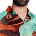 thumbnail image 5 of Platypus Men's Casual Hawaiian Shirts, Printed Button Down Short Sleeve Summer Beach Tops with Spread Collar - Unisex, 5 of 6