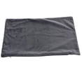 thumbnail image 2 of Funda de almohada cómoda y suave de color sólido de 12 x 2 pulgadas. Negro, 2 of 9