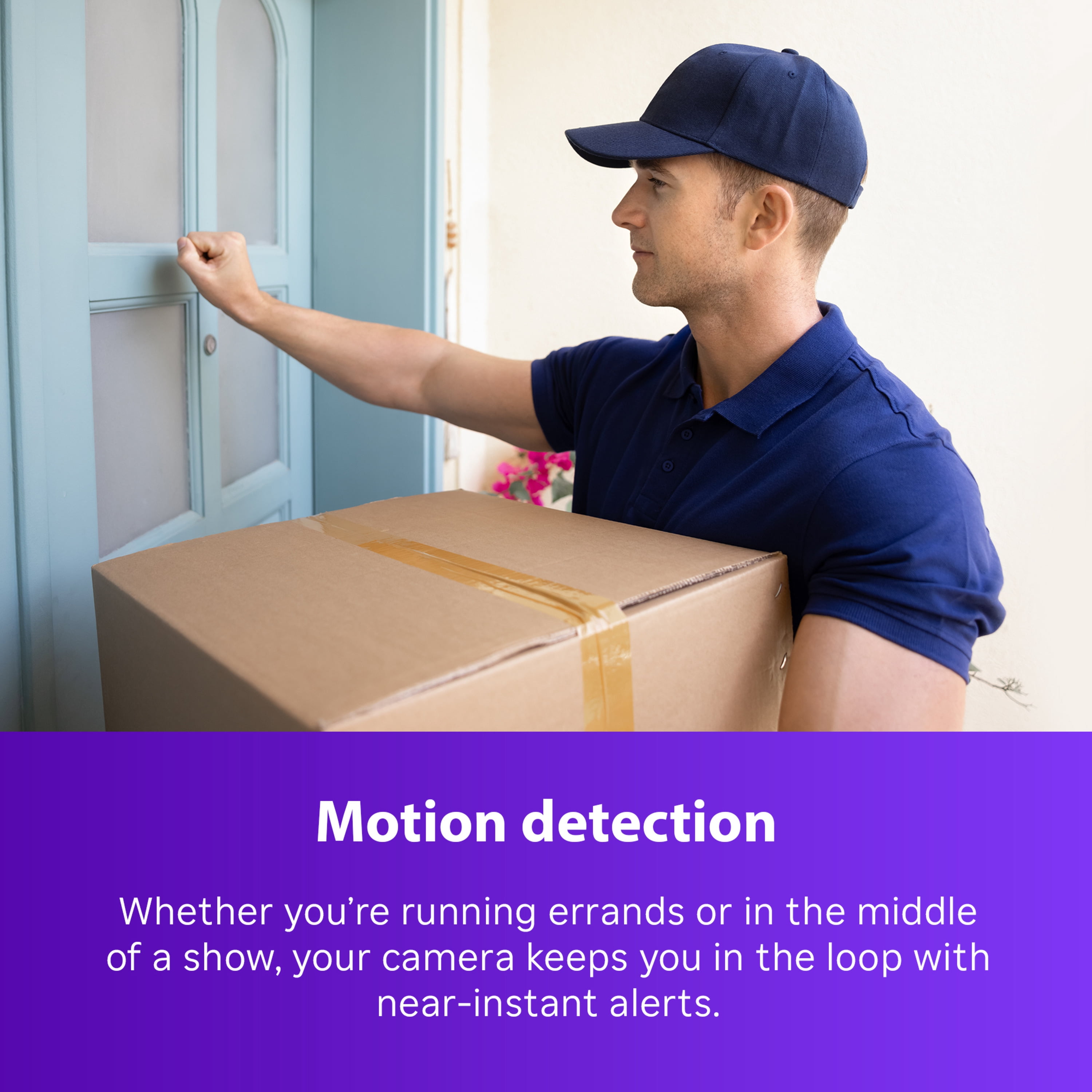 Roku Battery Camera Plus SE for Home Security - New 2025 Weather-Resistant Outdoor & Indoor Wireless Camera & Pet Monitor with 1080p HD & Two-Way Audio - 4x Rechargeable Battery Capacity