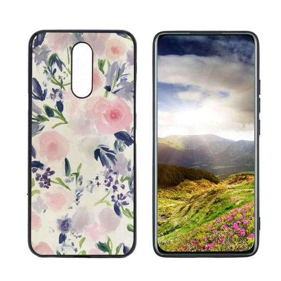 Flowers-126 Phone Case, Degined for LG Xpression Plus 2 Case Men Women, Flexible Silicone Shockproof Case for LG Xpression Plus 2
