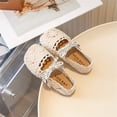 thumbnail image 6 of Gyujnb Toddler Girls' Crochet Lace Closed Toe Mary Jane Shoes Breathable Soft Sole Summer Casual Footwear, Closed Toe Flat Heel,2 Years, 6 of 6
