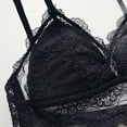 thumbnail image 6 of Lace Bras for Women Comfortable Breathable Racerback V Neck Wireless Triangle Bralettes, 6 of 9