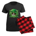 thumbnail image 5 of CafePress - Happy St Patricks Day Papill Women's Dark Pajamas - Women's Short Sleeve Print T-Shirt and Pants Dark Cotton Pajama Set, 5 of 7
