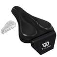 thumbnail image 1 of Funda de cojín de gel para bicicleta Cómoda almohadilla para sillín de bicicleta para al aire libre Negro Cola Cubierta de asiento de bicicleta, 1 of 8